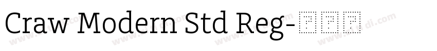 Craw Modern Std Reg字体转换